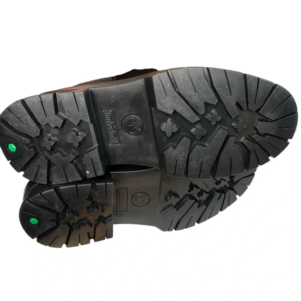 TIMBERLAND Black Leather Ankle Boots with Rugged Sole‎ – Size 8.5